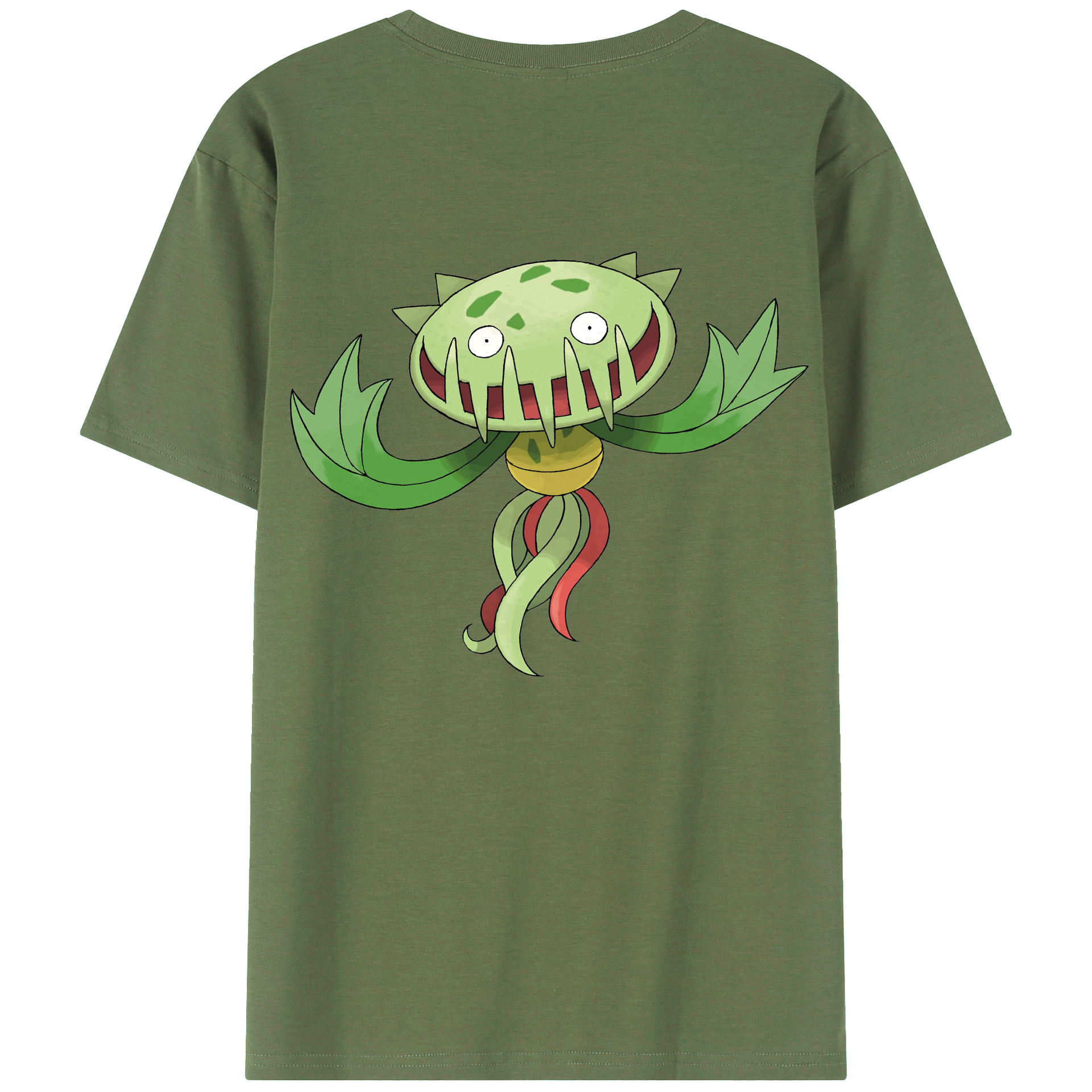 （画像用） ポケットモンスター Pokémon 綿100％ メンズ半袖Tシャツ（バックプリント） 通気性